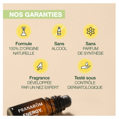 Pranarôm Aromaboost Focus - Concentration Roll-On aux Huiles Essentielles Bio 5 ml