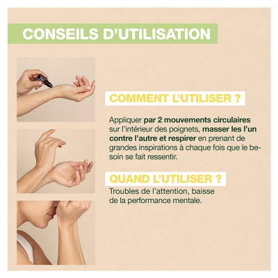 Pranarôm Aromaboost Focus - Concentration Roll-On aux Huiles Essentielles Bio 5 ml