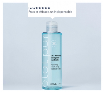 Etat Pur Eau Micellaire Démaquillante Purifiante 200 ml