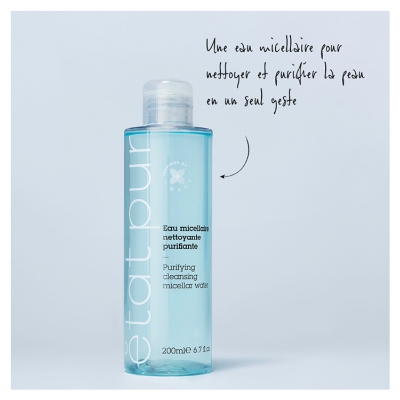 Etat Pur Eau Micellaire Démaquillante Purifiante 200 ml