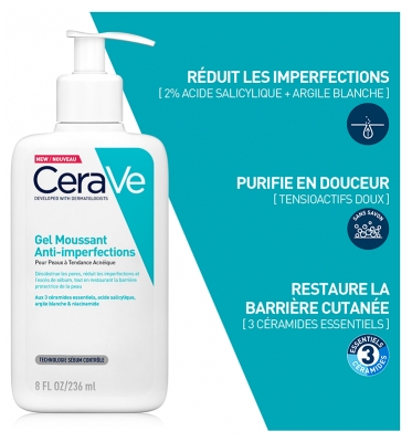 CeraVe Gel Moussant Anti-Imperfections 236 ml