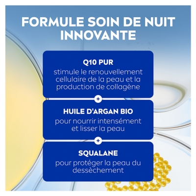 Nivea Q10 Anti-Rides Extra Nourrissant Soin de Nuit Réparateur 50 ml