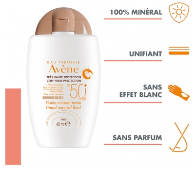 Avène Fluide Minéral Teinté SPF50+ 40 ml