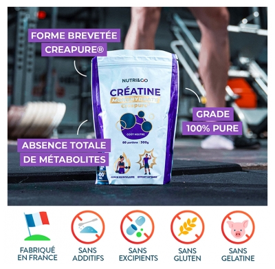 Nutri&Co Créatine Monohydrate Creapure 300 g