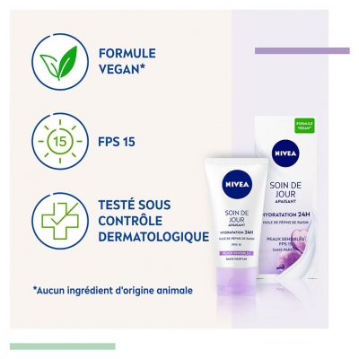 Nivea Soin de Jour Apaisant Peaux Sensibles SPF15 50 ml