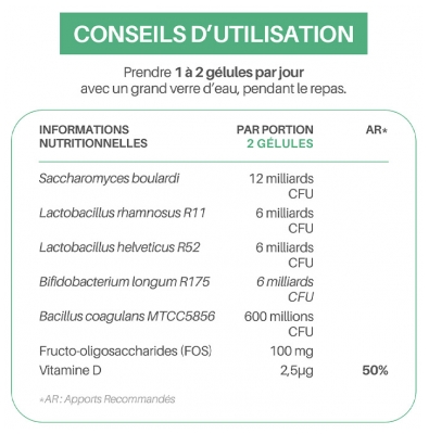 Orthonat Flora Flash Selles Normales 15 Gélules