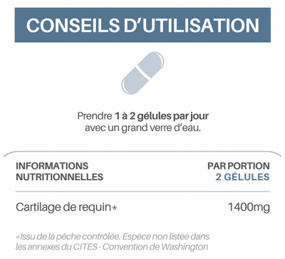 Orthonat Cartilage de Requin 60 Gélules