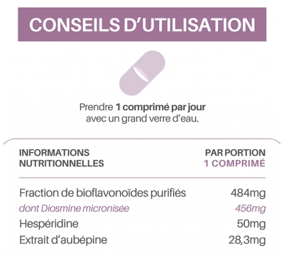 Orthonat Ortho Diosmine 1.9 Circulation Sanguine 90 Comprimés