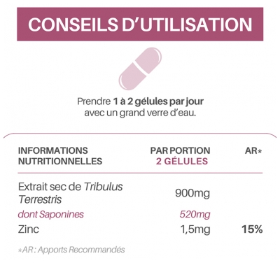 Orthonat Tribulus Terrestris Max Fertilité For Men 60 Gélules