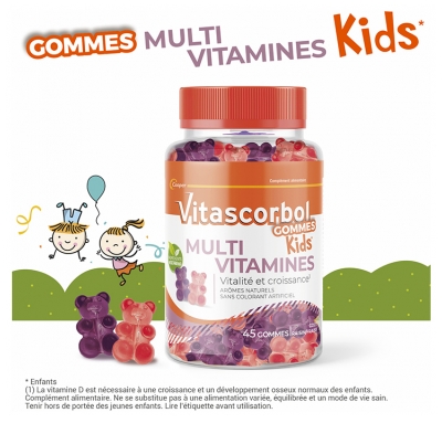 Vitascorbol Kids Multivitamines 45 Gummies