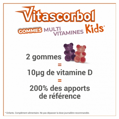 Vitascorbol Kids Multivitamines 45 Gummies