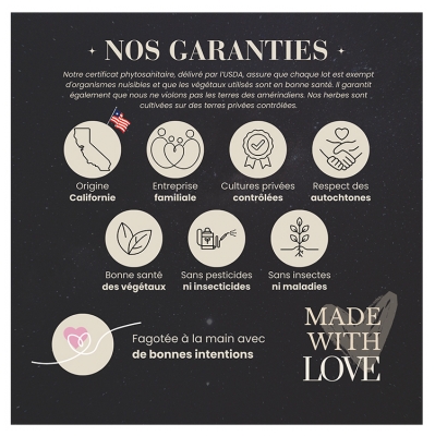 Natura Square Sauge Noire Fagot de Fumigation