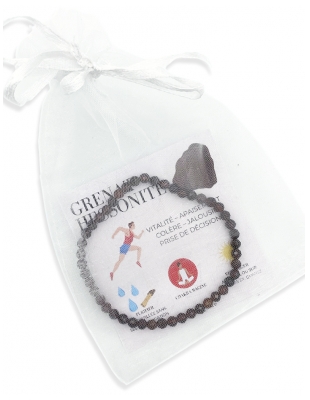 Natura Square Bracelet Facettes Grenat Hessonite