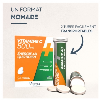 Vitavea Vitamine C 500 mg 24 Comprimés à Croquer