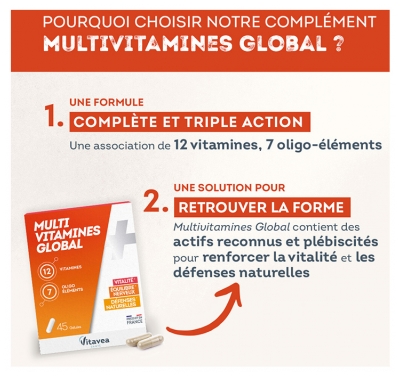 Vitavea Multivitamines Global 45 Gélules