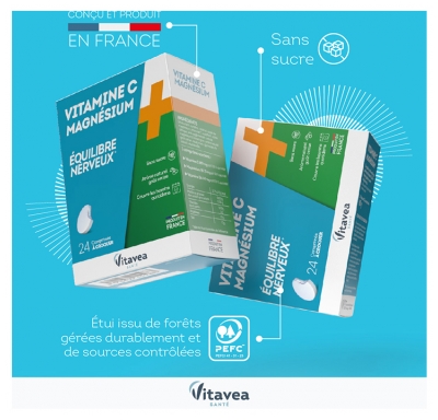 Vitavea Vitamine C Magnésium 24 Comprimés à Croquer