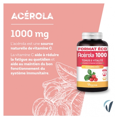 Vitavea Acérola 1000 60 Comprimés