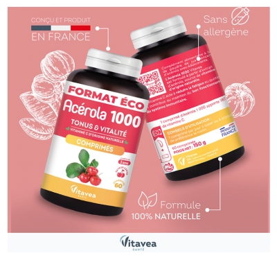 Vitavea Acérola 1000 60 Comprimés