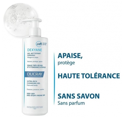 Ducray Dexyane Gel Nettoyant Surgras 400 ml