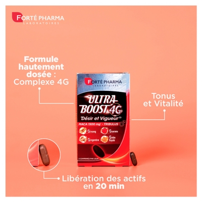 Forté Pharma Ultra Boost 4G Désir et Vigueur 30 Comprimés