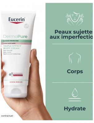 Eucerin DermoPure Crème Corps Triple Action 200 ml