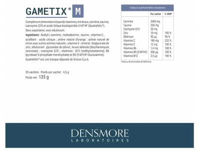 Densmore Gametix M 30 Sachets de 5 g