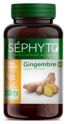 Séphyto Tonus & Vitality Organic Ginger 200 Capsules Séphyto Tonus & Vitality Organic Ginger 200 Capsules