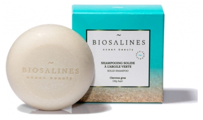 Biosalines Shampoing Solide à l'Argile Verte 75 g