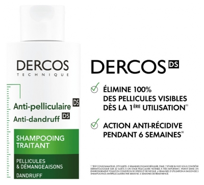 Vichy Dercos Shampoing Traitant Anti-Pelliculaire Cheveux Normaux à Gras 200 ml