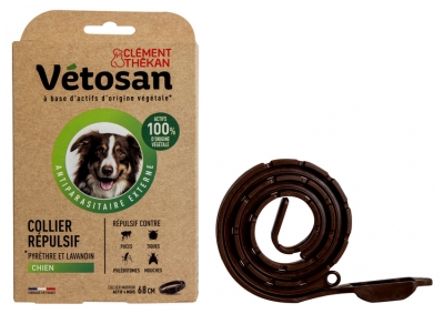 Clément Thékan Vétosan Collier Antiparasitaire pour Chien 68 cm