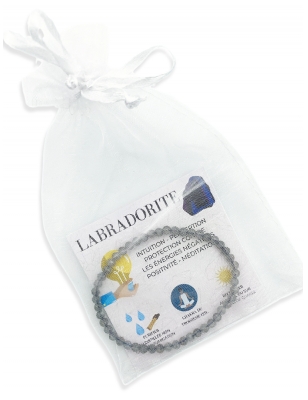 Natura Square Bracelet Facettes Labradorite