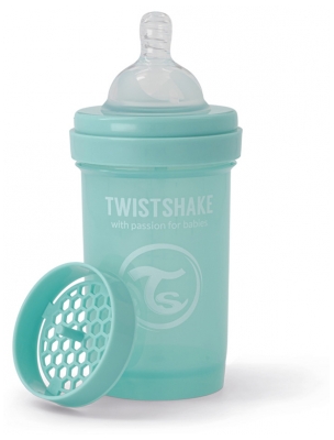Twistshake Biberon Anti-Colique Édition Limitée S 180 ml 0 Mois et + - Couleur : Turquoise