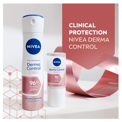 Nivea Derma Dry Control Déodorant Antiperspirant 96H Spray 200 ml