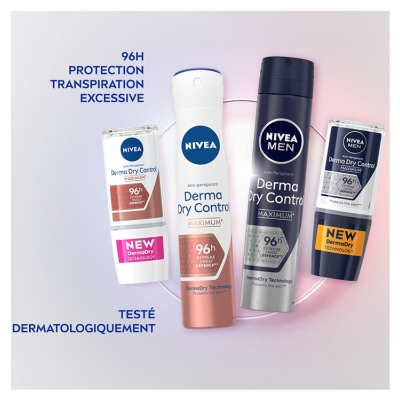 Nivea Derma Dry Control Déodorant Antiperspirant 96H Spray 200 ml