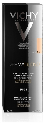 Vichy Dermablend Fond de Teint Fluide Correcteur 16H 30 ml - Teinte : 15 : Opal