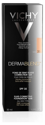 Vichy Dermablend Fond de Teint Fluide Correcteur 16H 30 ml - Teinte : 35 : Sand