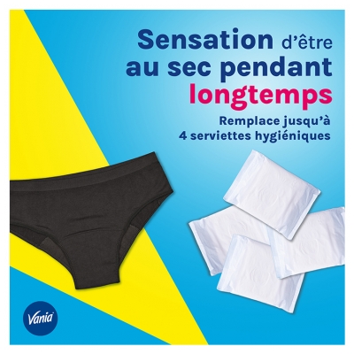 Vania Culotte de Règles Flux Abondant 1 Culotte - Taille : XL/XLL