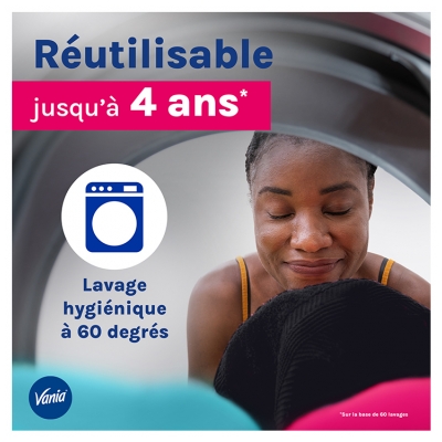 Vania Culotte de Règles Flux Abondant 1 Culotte - Taille : XL/XLL
