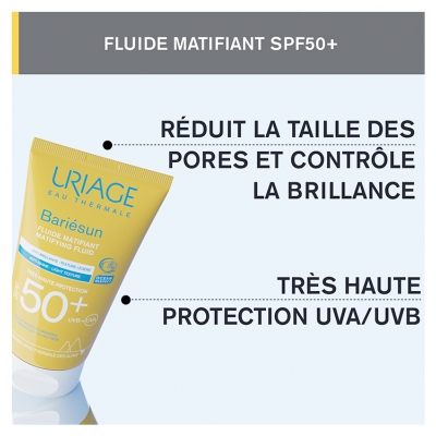Uriage Bariésun Fluide Matifiant SPF50+ 50 ml