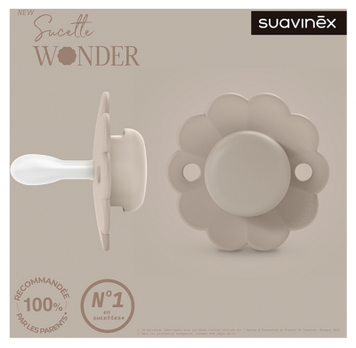 Suavinex Sucette Réversible avec Tétine Symétrique SX Pro 0 à 6 Mois - Modèle : Gris