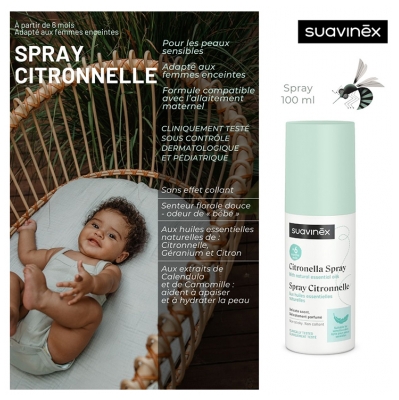Suavinex Spray à la Citronnelle 100 ml