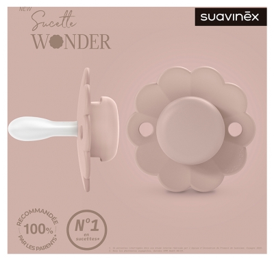 Suavinex Sucette Réversible avec Tétine Symétrique SX Pro 6 à 18 Mois - Modèle : Rose Mauve