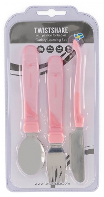 Twistshake Posate in Acciaio Inox per L'apprendimento dai 12 Mesi in su