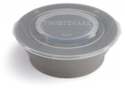Twistshake Bol & Couvercle 6 Mois et + - Couleur : Gris Pastel