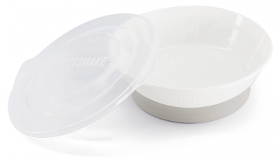 Twistshake Ciotola e Coperchio 6 Mesi e Oltre - Colore: Bianco