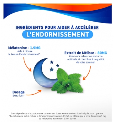 Valdispert Sommeil Rapide 1,9 mg 60 Gummies