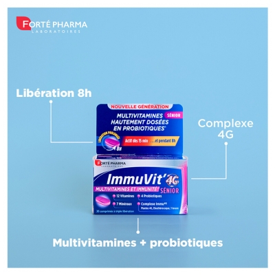 Forté Pharma ImmuVit' 4G Sénior 60 Comprimés