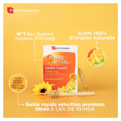 Forté Pharma Forté Royal Gelée Royale 1000 mg 20 Ampoules
