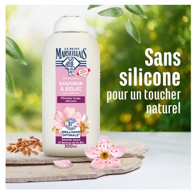 Le Petit Marseillais Shampoing Douceur & Éclat Amande Douce Graines de Lin 300 ml