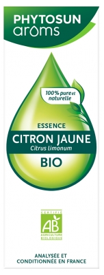 Phytosun Arôms Essence Citron Jaune (Citrus limonum) Bio 10 ml